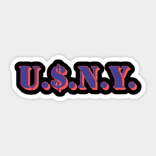 U.S.N.Y. stencil Sticker